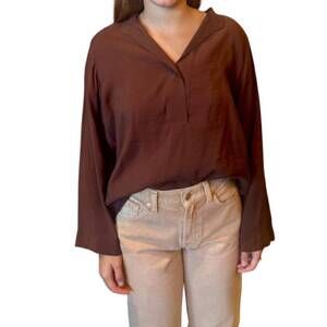 NEW NEU NOMADS joyce blouse in chocolate